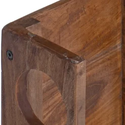 vidaXL Rek Bruin 24 x 13 x 54 cm Massief Mahoniehout