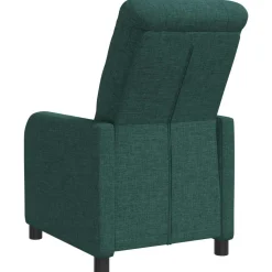 vidaXL Relaxfauteuil Donkergroen Stof