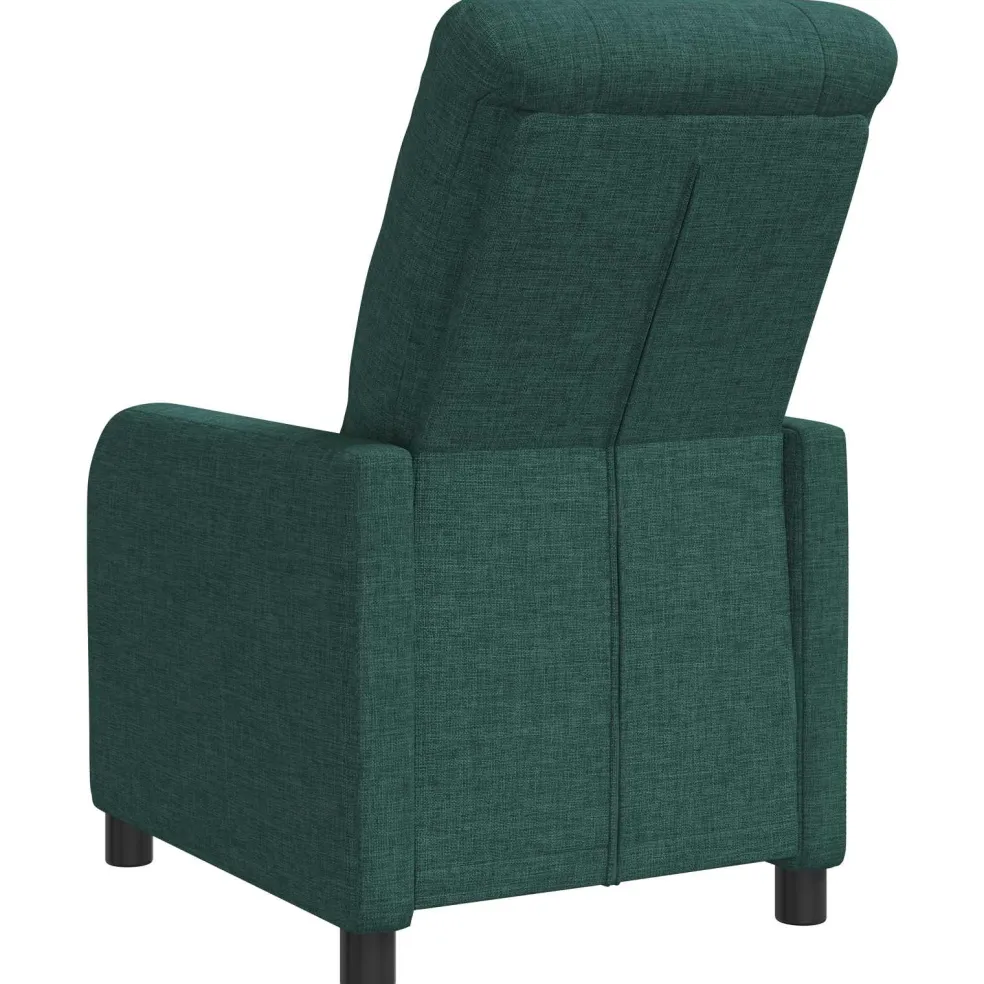 vidaXL Relaxfauteuil Donkergroen Stof