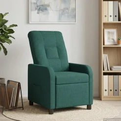 vidaXL Relaxfauteuil Donkergroen Stof