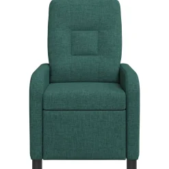 vidaXL Relaxfauteuil Donkergroen Stof