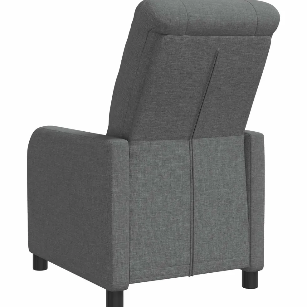 vidaXL Relaxfauteuil Donkergrijs Stof
