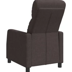 vidaXL Relaxfauteuil Donkerbruin Stof