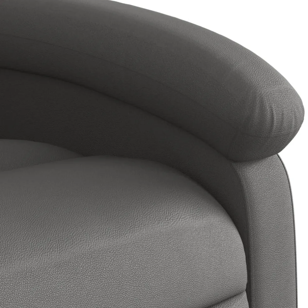 vidaXL Relaxfauteuil Grijs Echt Leer