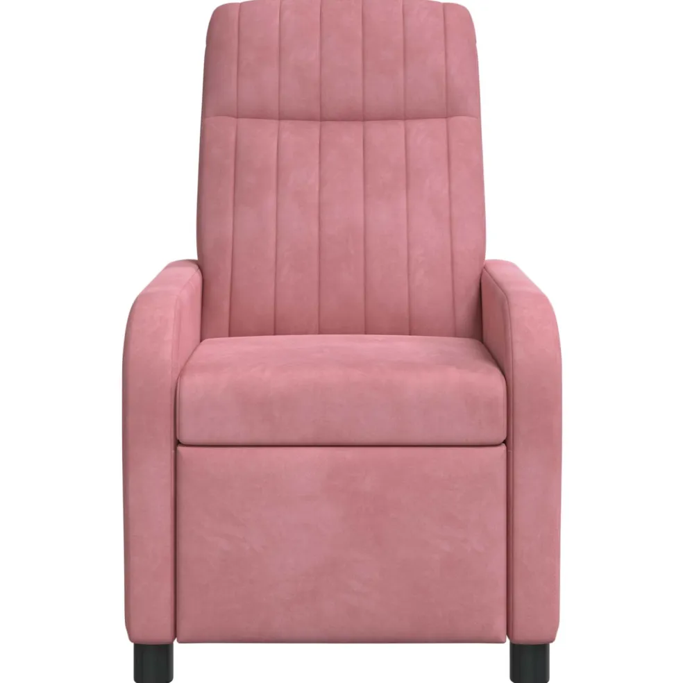 vidaXL Relaxfauteuil Roze fluweel