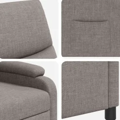 vidaXL Relaxfauteuil Taupe Stof