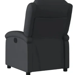 vidaXL Relaxfauteuil Zwart Echt Leer