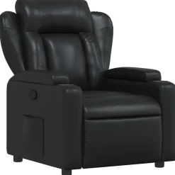 vidaXL Relaxfauteuil Zwart Kunstleer