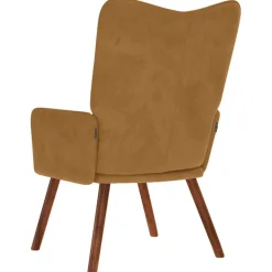 vidaXL Relaxstoel fluweel bruin