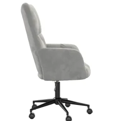 vidaXL Relaxstoel fluweel lichtgrijs