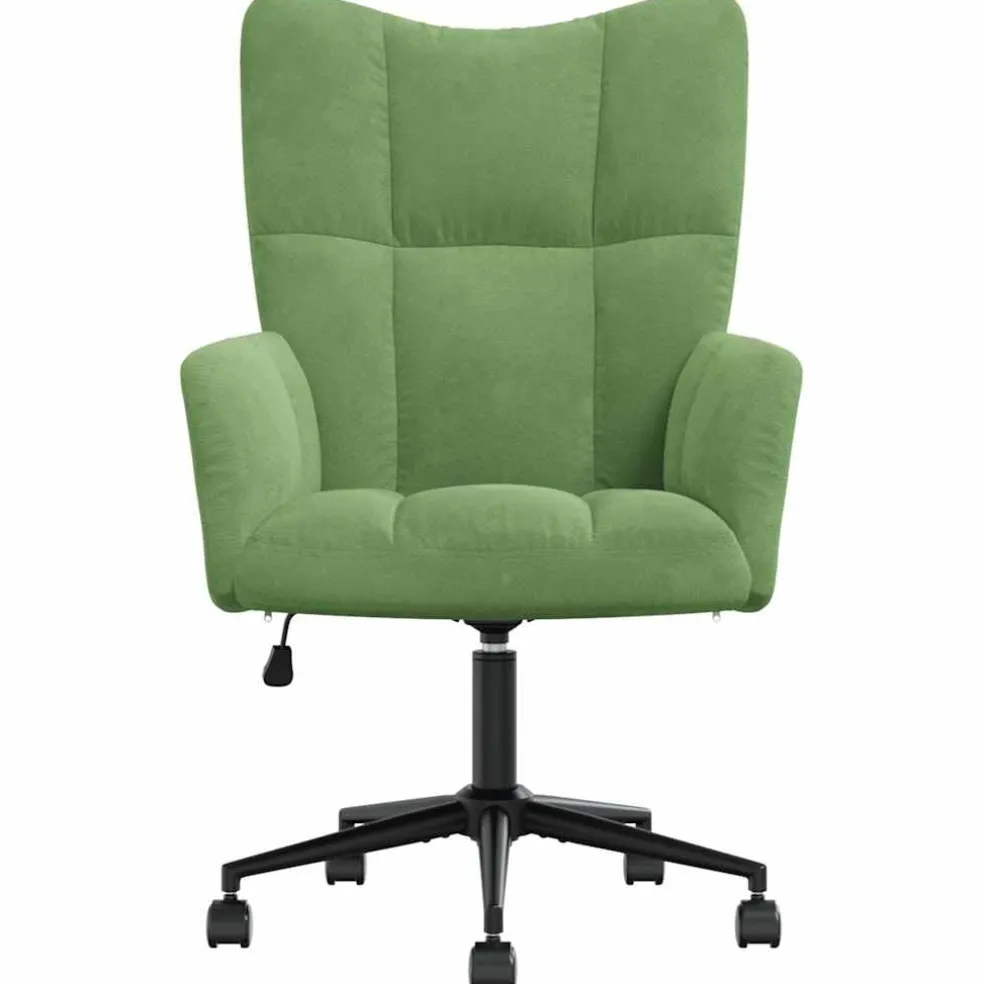 vidaXL Relaxstoel fluweel lichtgroen