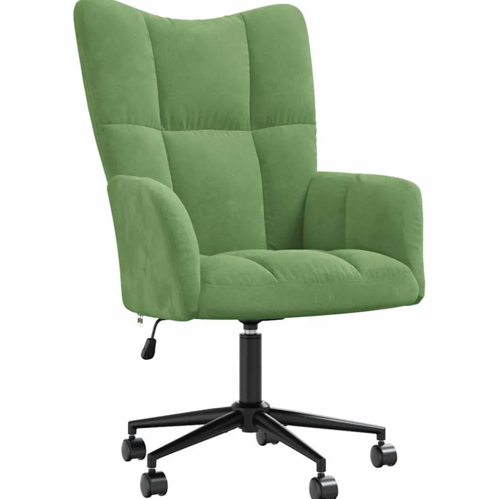vidaXL Relaxstoel fluweel lichtgroen