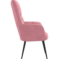 vidaXL Relaxstoel fluweel roze