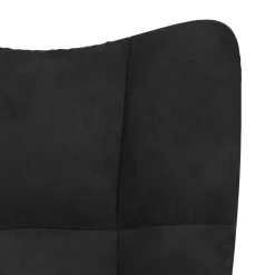 vidaXL Relaxstoel fluweel zwart