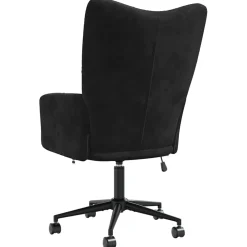 vidaXL Relaxstoel fluweel zwart