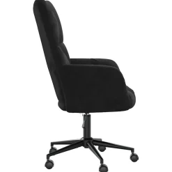 vidaXL Relaxstoel fluweel zwart