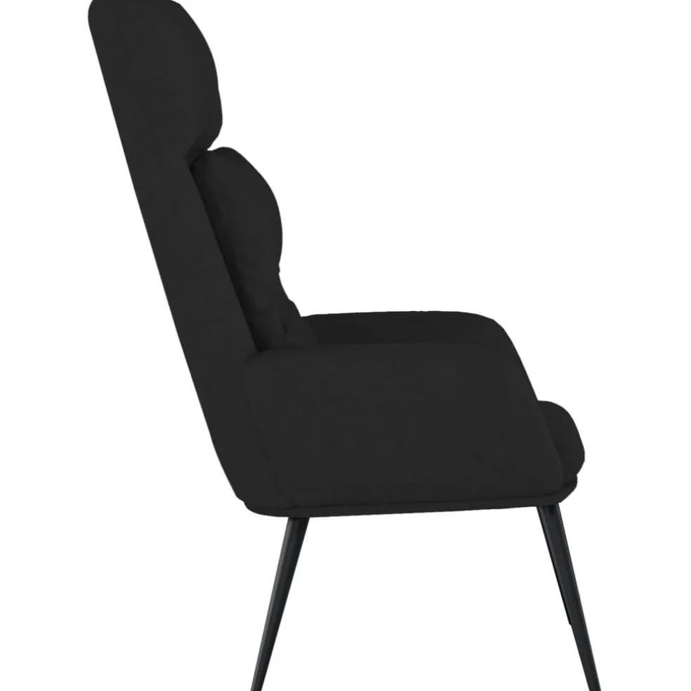 vidaXL Relaxstoel kunstsuède zwart