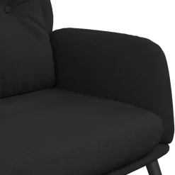 vidaXL Relaxstoel kunstsuède zwart