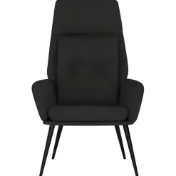 vidaXL Relaxstoel kunstsuède zwart