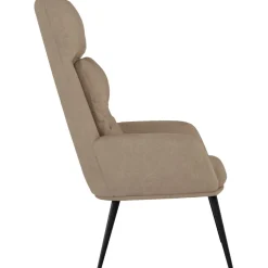 vidaXL Relaxstoel kunstsuède taupe