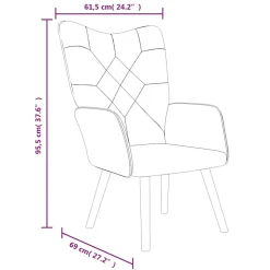 vidaXL Relaxstoel met voetenbank patchwork stof