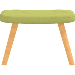 vidaXL Relaxstoel met voetenbank stof groen