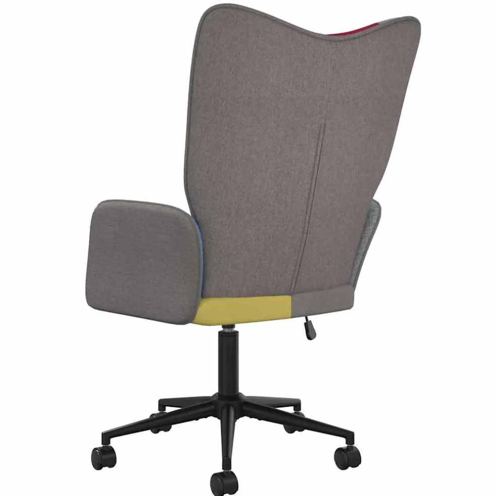 vidaXL Relaxstoel patchwork stof