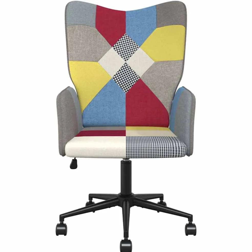 vidaXL Relaxstoel patchwork stof