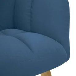 vidaXL Relaxstoel stof blauw