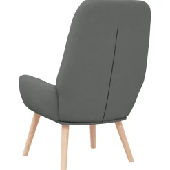 vidaXL Relaxstoel stof donkergrijs
