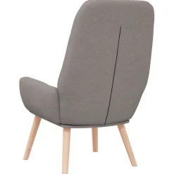 vidaXL Relaxstoel stof taupe