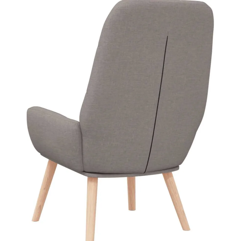 vidaXL Relaxstoel stof taupe