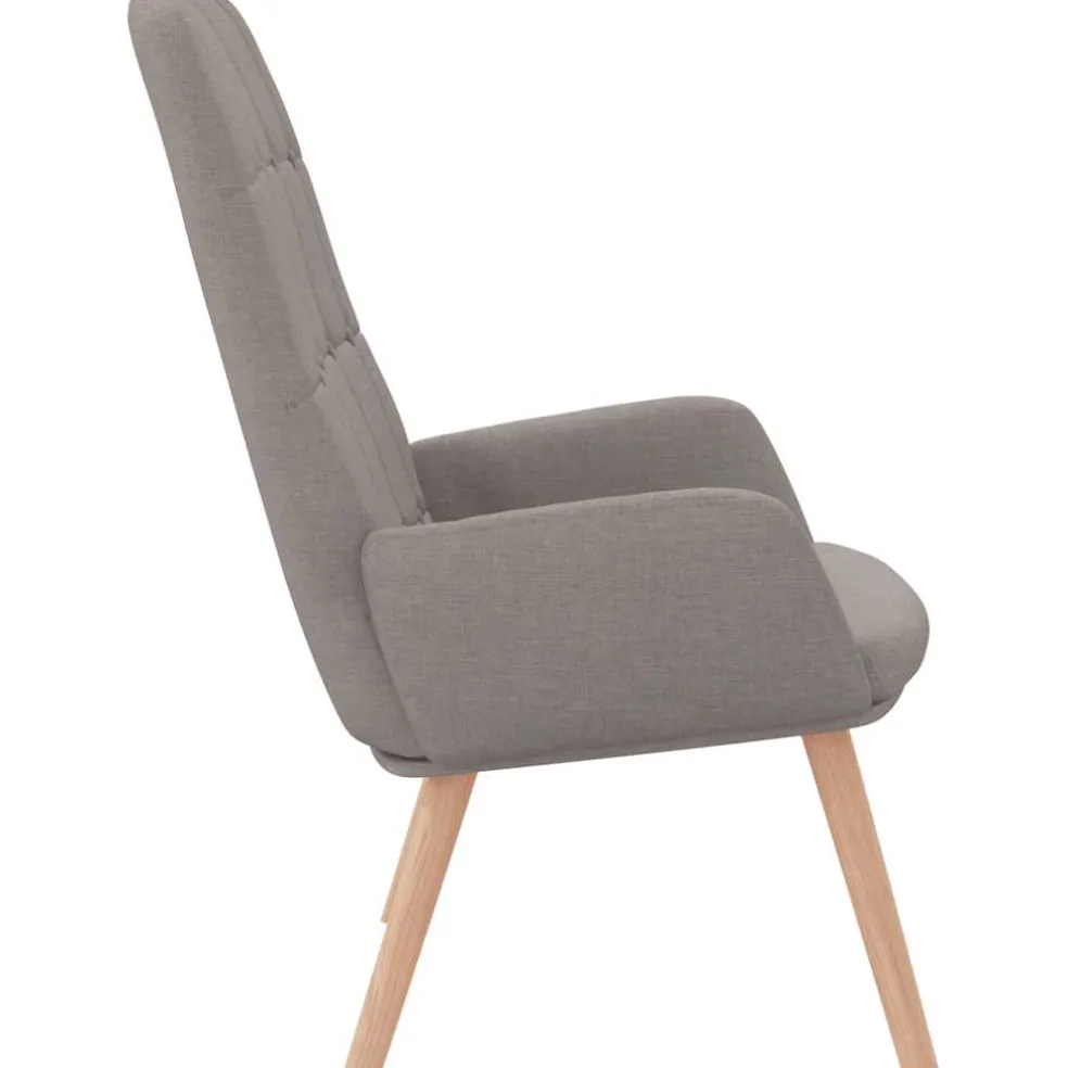 vidaXL Relaxstoel stof taupe
