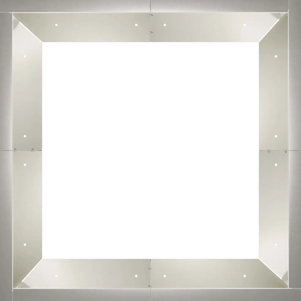 vidaXL Retentiewall 4 st 100 x 100 x 30 cm Roestvrij staal zilver