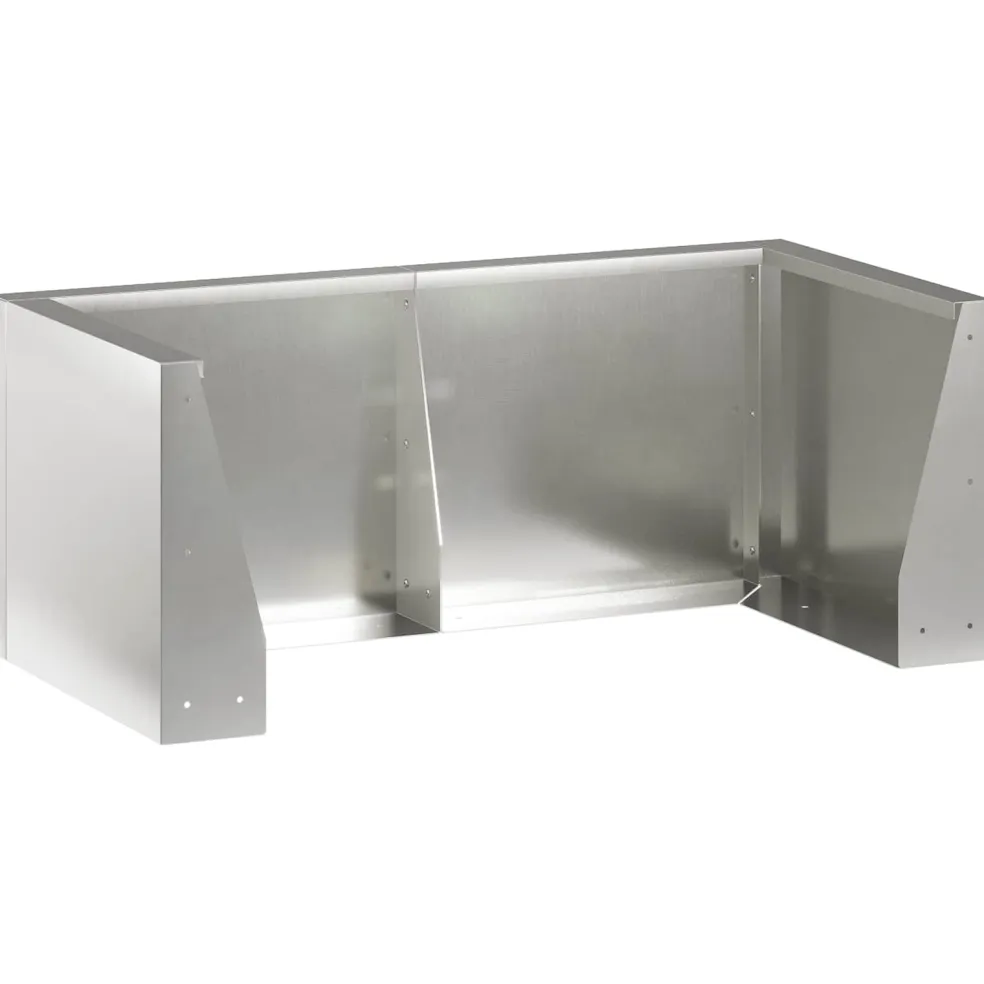 vidaXL Retentiewall 4 st 100 x 100 x 30 cm Roestvrij staal zilver
