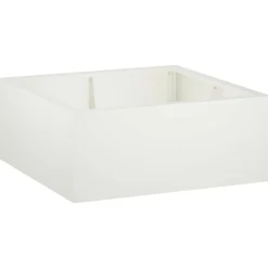 vidaXL Retentiewall 4 st 100 x 100 x 30 cm Staal Wit