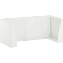vidaXL Retentiewall 4 st 100 x 100 x 30 cm Staal Wit