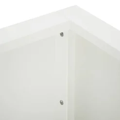 vidaXL Retentiewall 4 st 100 x 100 x 30 cm Staal Wit