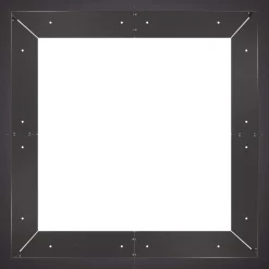 vidaXL Retentiewall 4 st 100 x 100 x 30 cm Staal Zwart