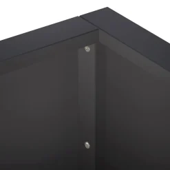 vidaXL Retentiewall 4 st 100 x 100 x 30 cm Staal Zwart