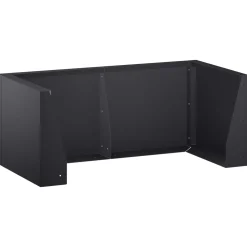 vidaXL Retentiewall 4 st 100 x 100 x 30 cm Staal Zwart