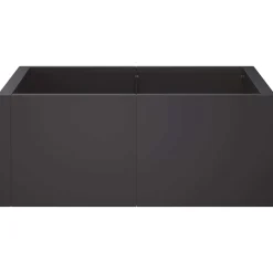 vidaXL Retentiewall 4 st 100 x 100 x 30 cm Staal Zwart