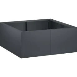 vidaXL Retentiewall 4 st 100 x 100 x 30 cm Staal Antraciet