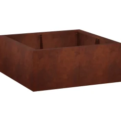 vidaXL Retentiewall 4 st 100 x 100 x 40 cm weervast staal Roestkleurig
