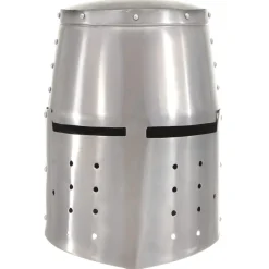 vidaXL Ridderhelm middeleeuws replica LARP staal zilverkleurig
