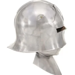 vidaXL Ridderhelm middeleeuws replica LARP staal zilverkleurig