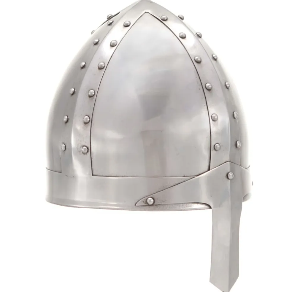 vidaXL Ridderhelm middeleeuws replica LARP staal zilverkleurig