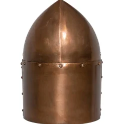 vidaXL Ridderhelm middeleeuws replica LARP staal koperkleurig
