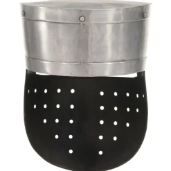vidaXL Ridderhelm middeleeuws replica LARP staal zilverkleurig