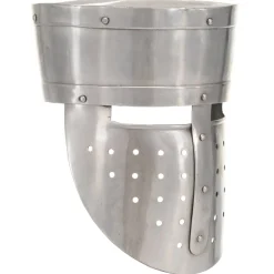 vidaXL Ridderhelm middeleeuws replica LARP staal zilverkleurig